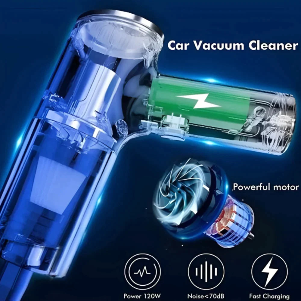 2 in 1 Vacuum Cleaner | Portable Wireless Car Vacuum Cleaner